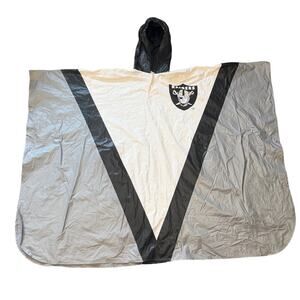 Vintage NFL 1990s Oakland Raiders Hooded Rain Poncho